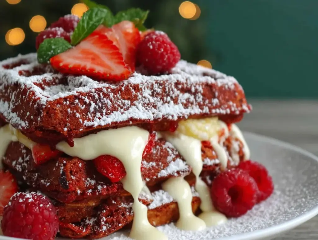 Red Velvet Belgian Waffles - featured image