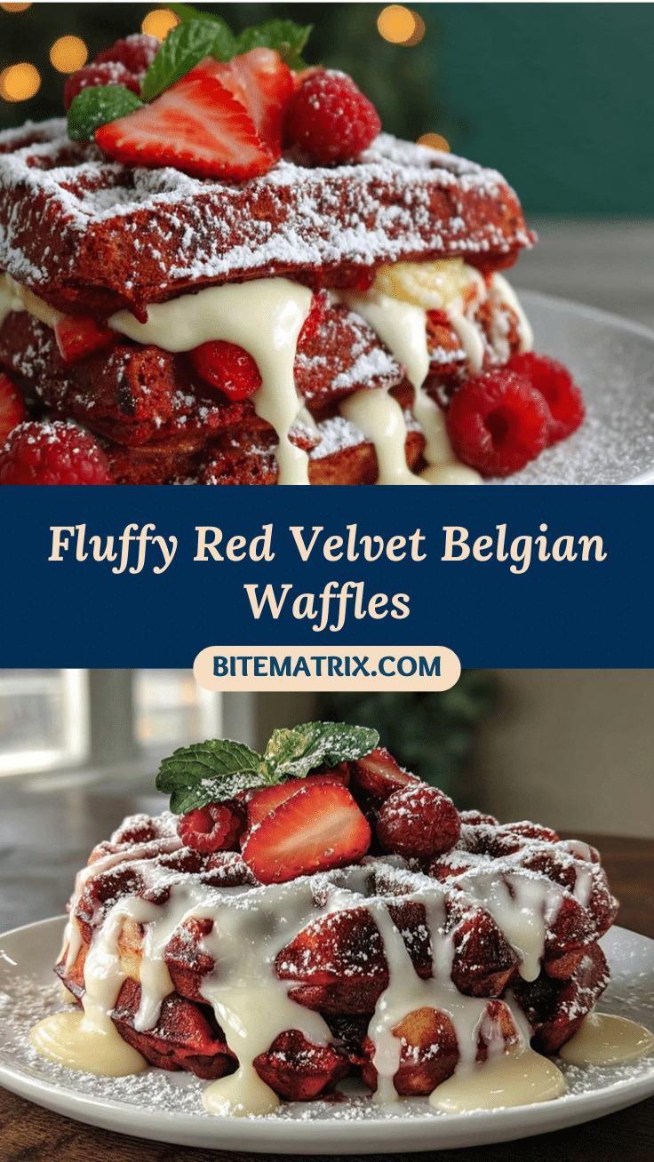 Red Velvet Belgian Waffles recipe