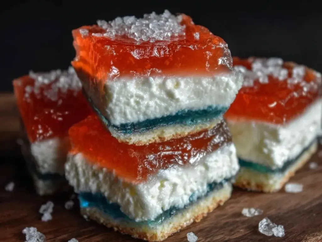 red white blue jello shots - featured image