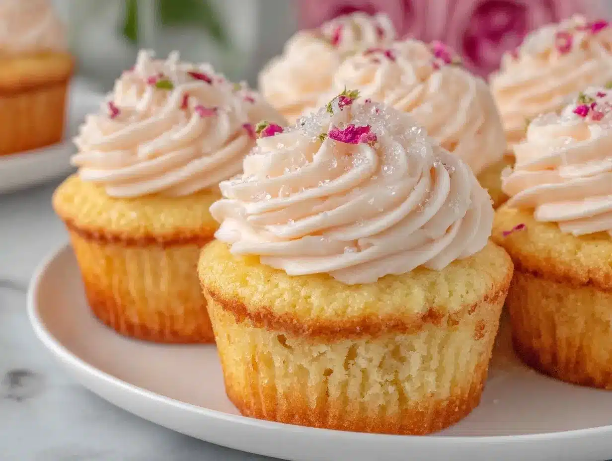 rosé cupcakes preparation steps