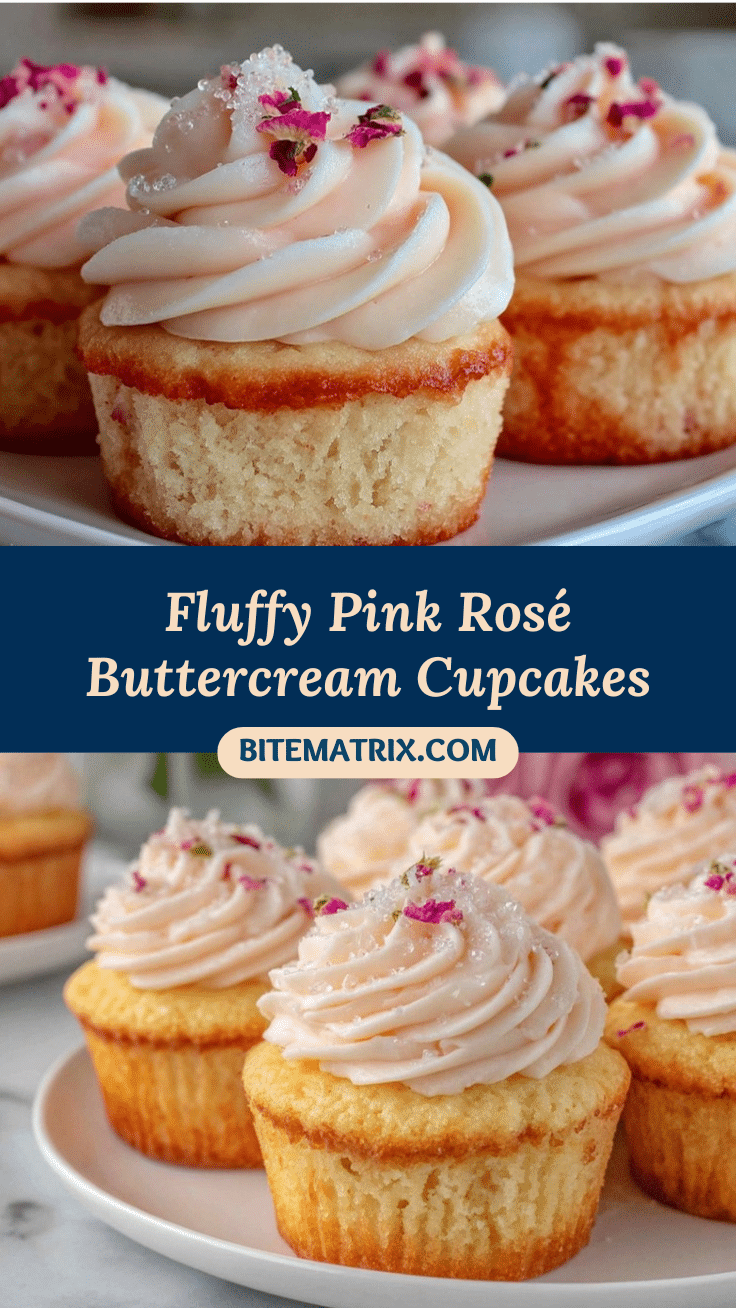 rosé cupcakes recipe