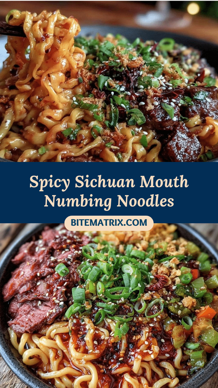 Sichuan mouth numbing noodles recipe