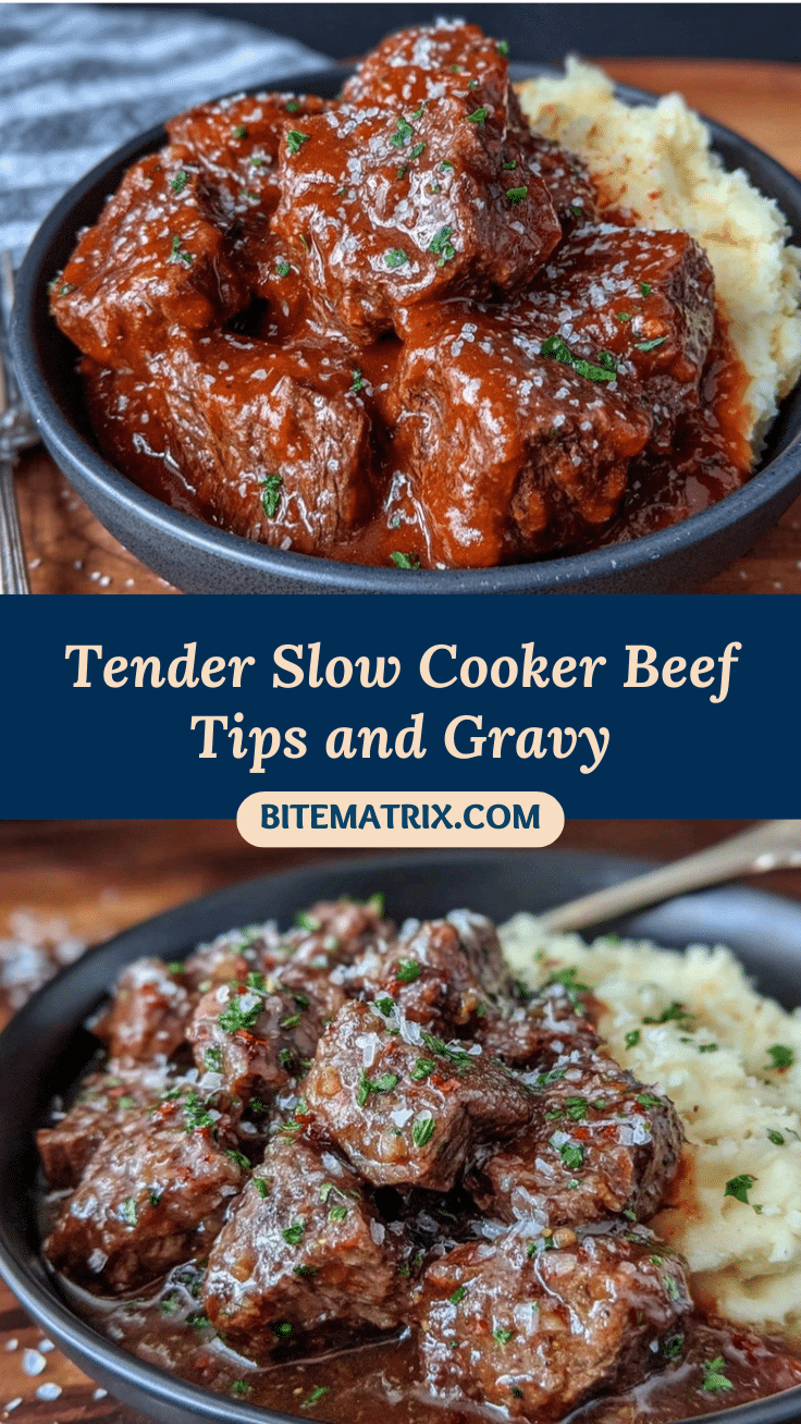slow cooker beef tips and gravy recipe