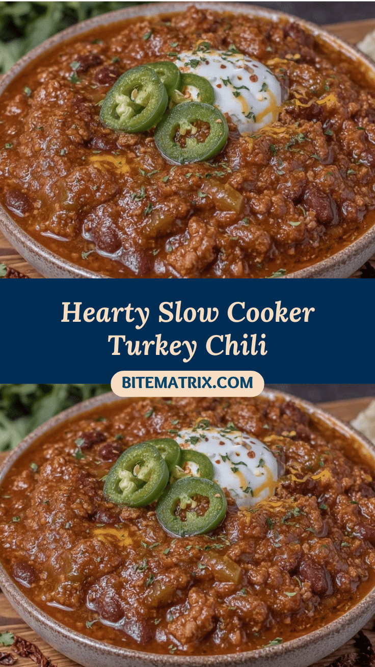 slow cooker turkey chili recipe