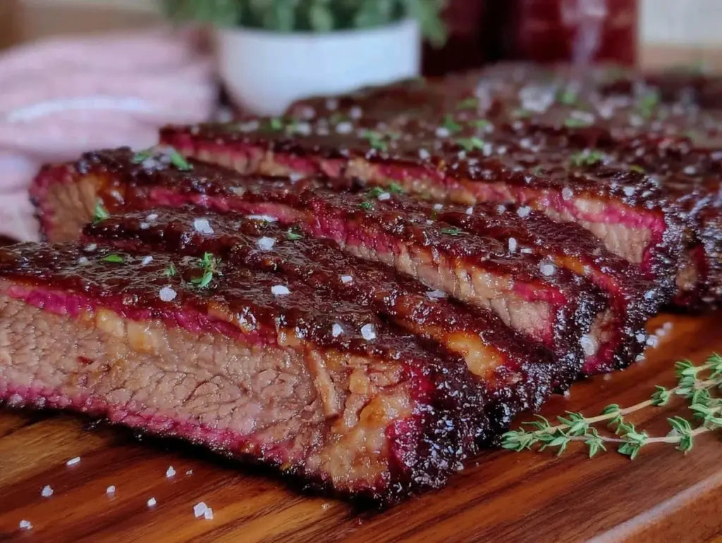 smoked brisket texas style - featured image