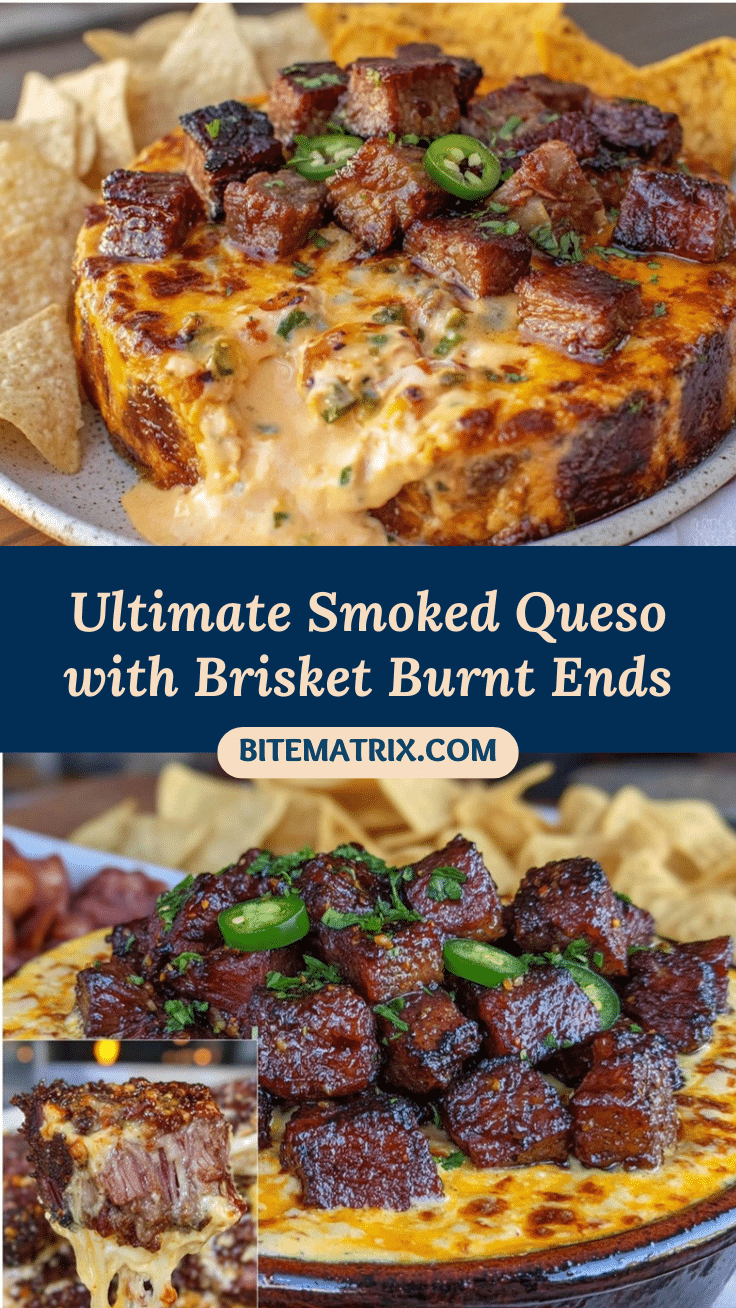 smoked queso dip with brisket burnt ends recipe