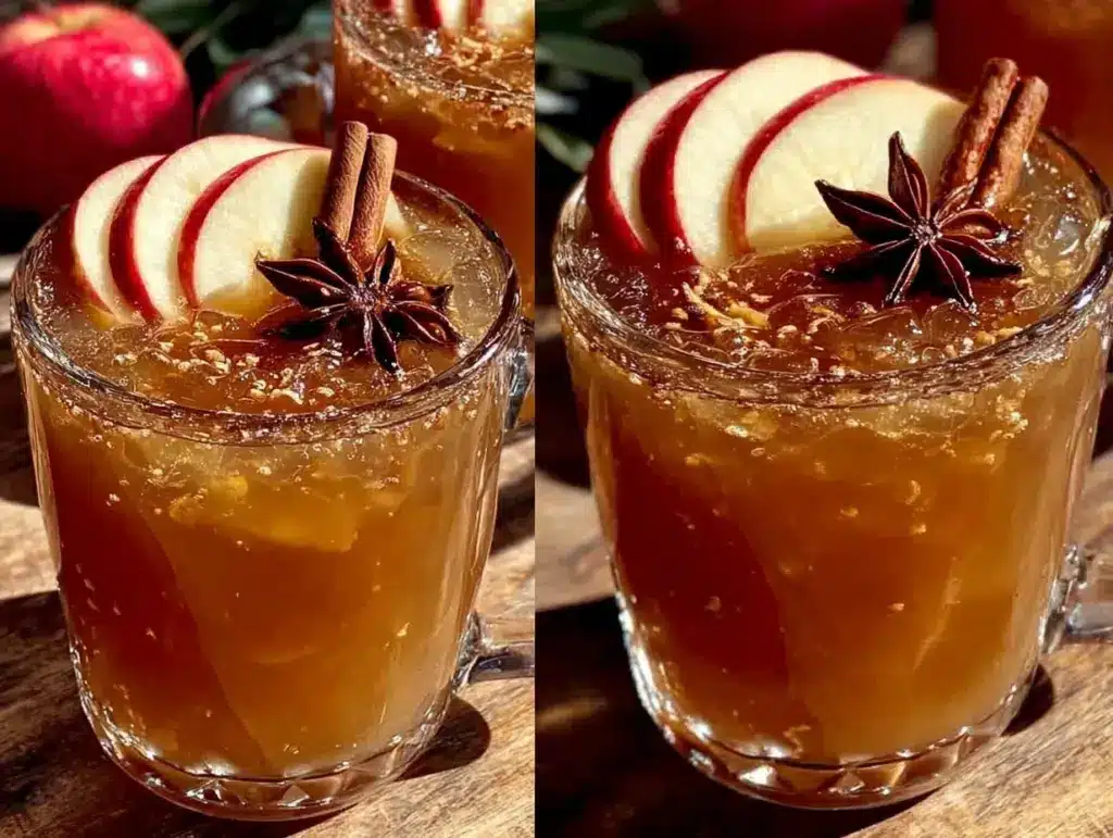 spiked apple cider with bourbon - featured image