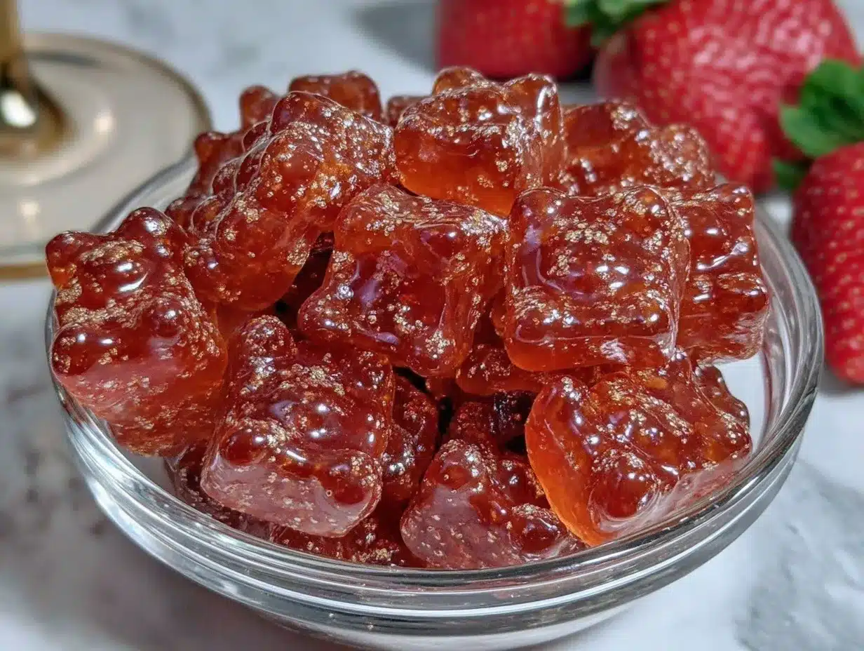 Strawberry Champagne Gummy Bears preparation steps