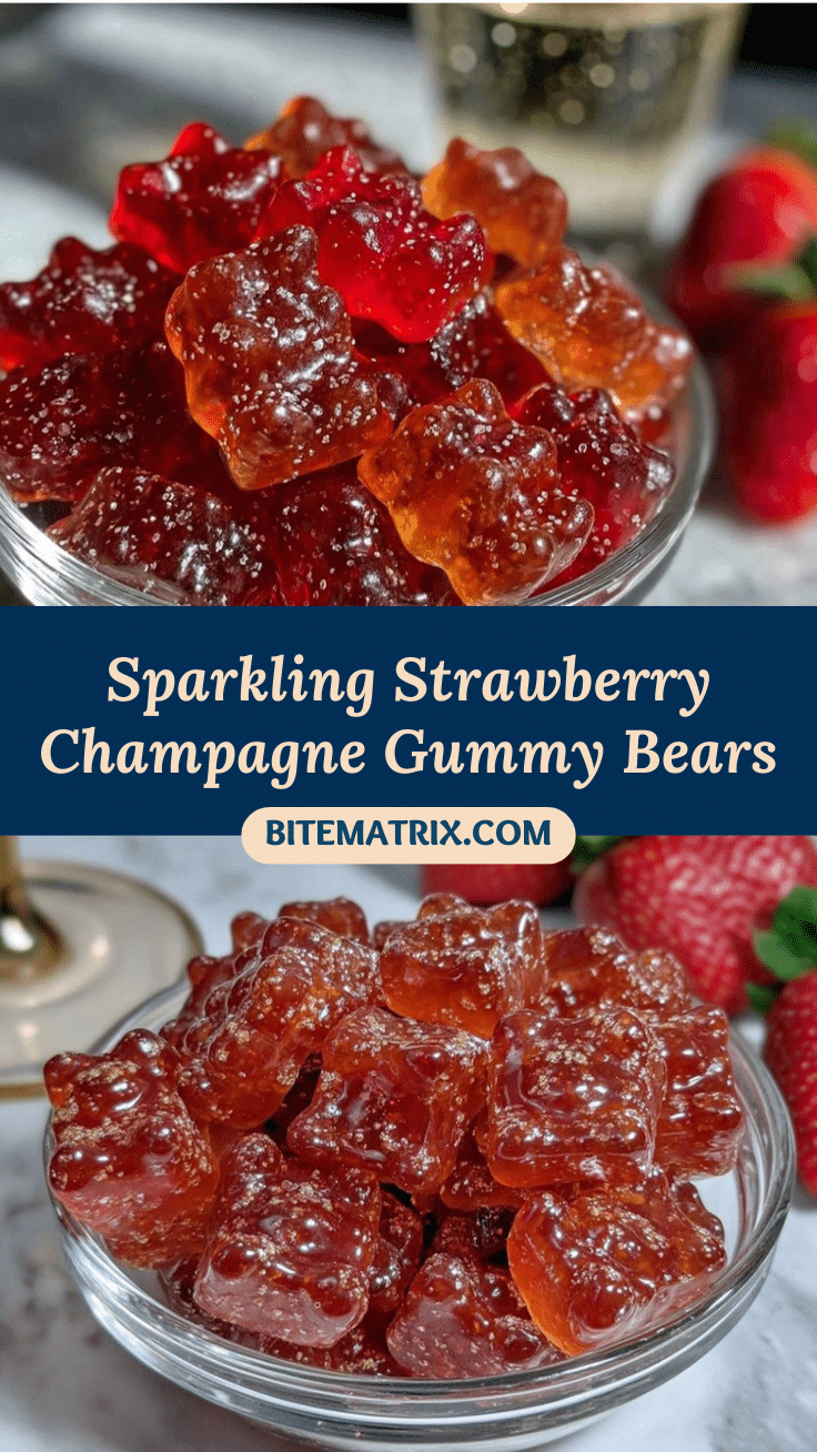 Strawberry Champagne Gummy Bears recipe