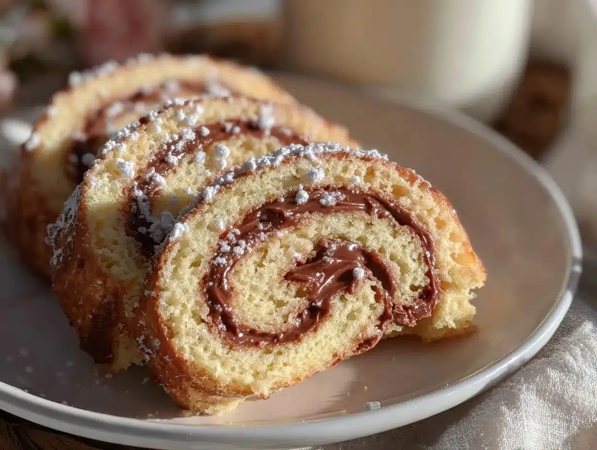 Swiss cake rolls preparation steps