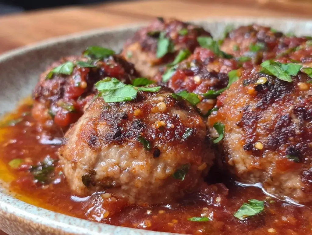 tender turkey meatballs - featured image