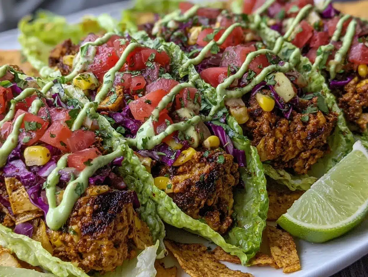 turkey lettuce wrap tacos preparation steps