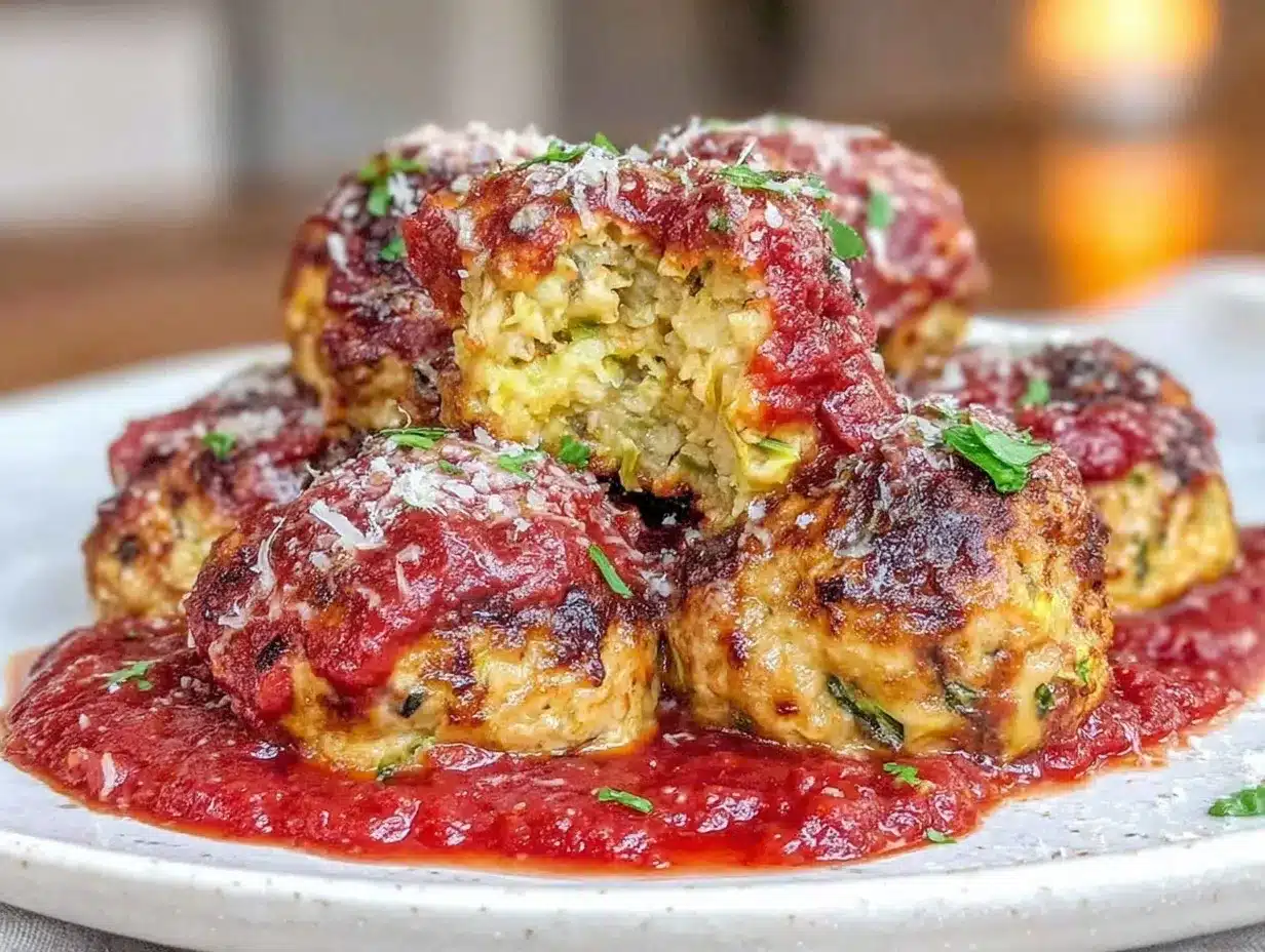 turkey zucchini meatballs preparation steps