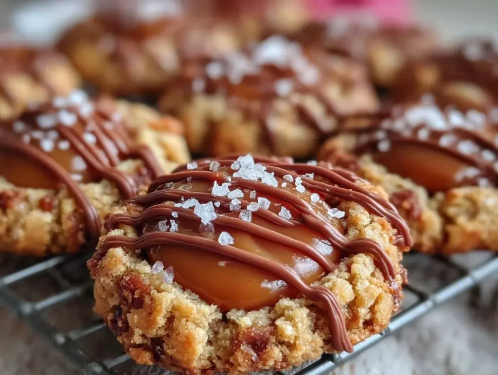 Twix Thumbprint Cookies - featured image