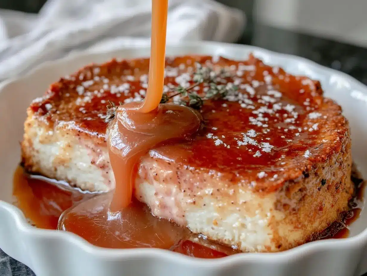 velvety caramel pour recipe preparation steps