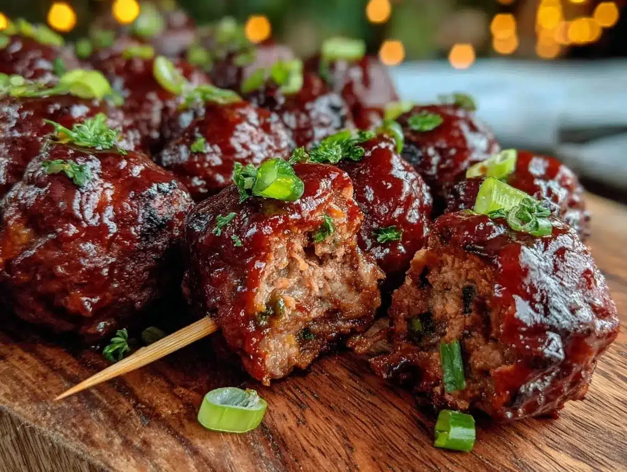 bbq meatball skewers preparation steps