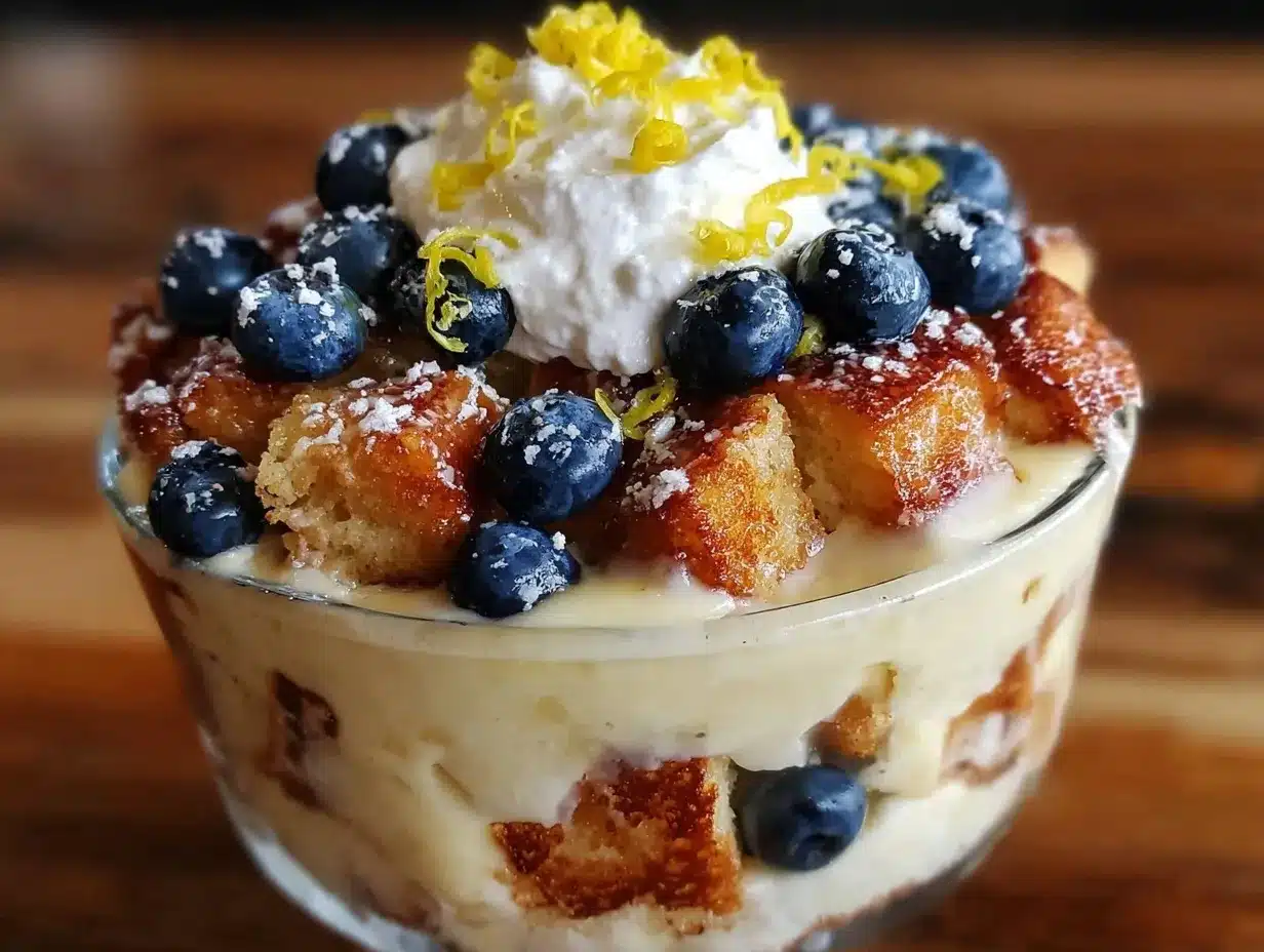 blueberry lemon trifle preparation steps