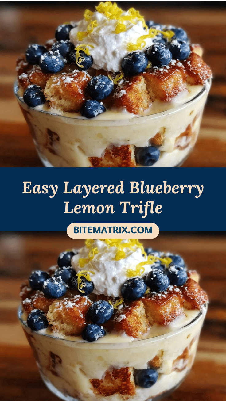 blueberry lemon trifle recipe