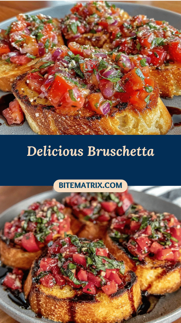 bruschetta with fresh tomatoes and basil recipe
