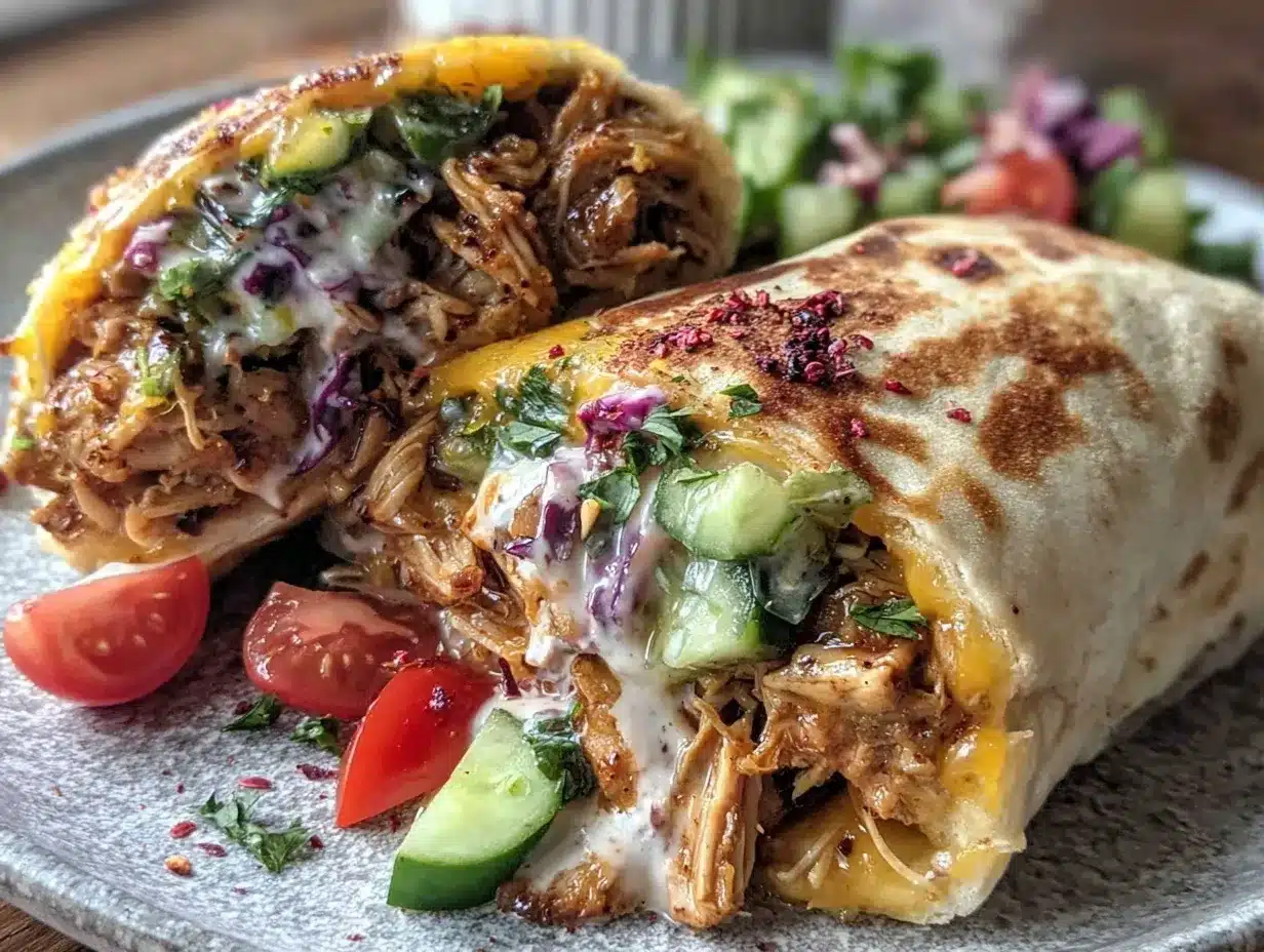 chicken shawarma wraps preparation steps