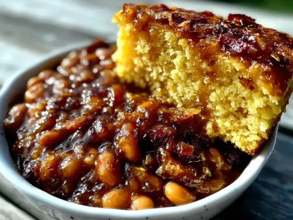 cozy beans and golden cornbread recipe - featured image