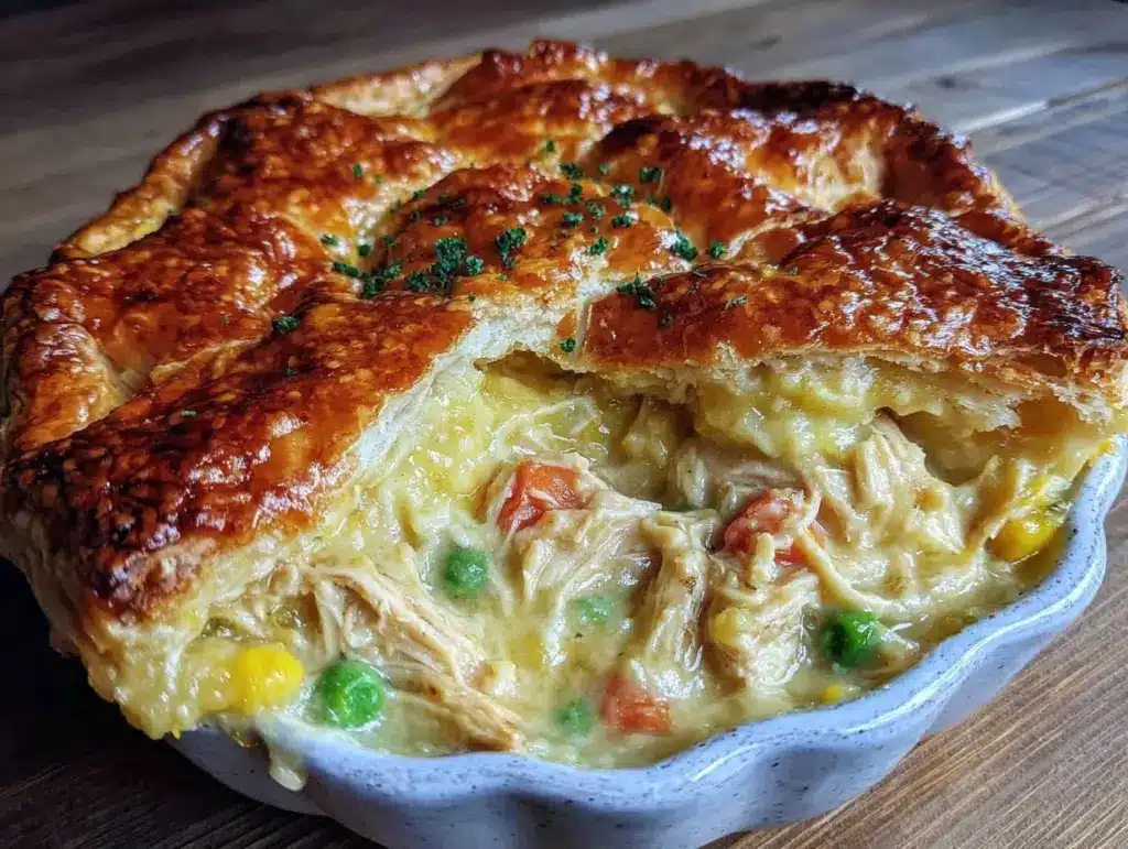 cozy chicken pot pie - featured image