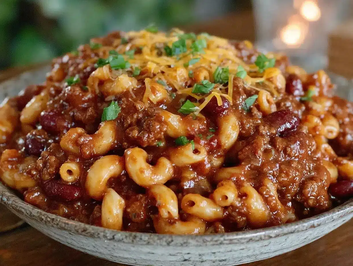 cozy chili mac preparation steps