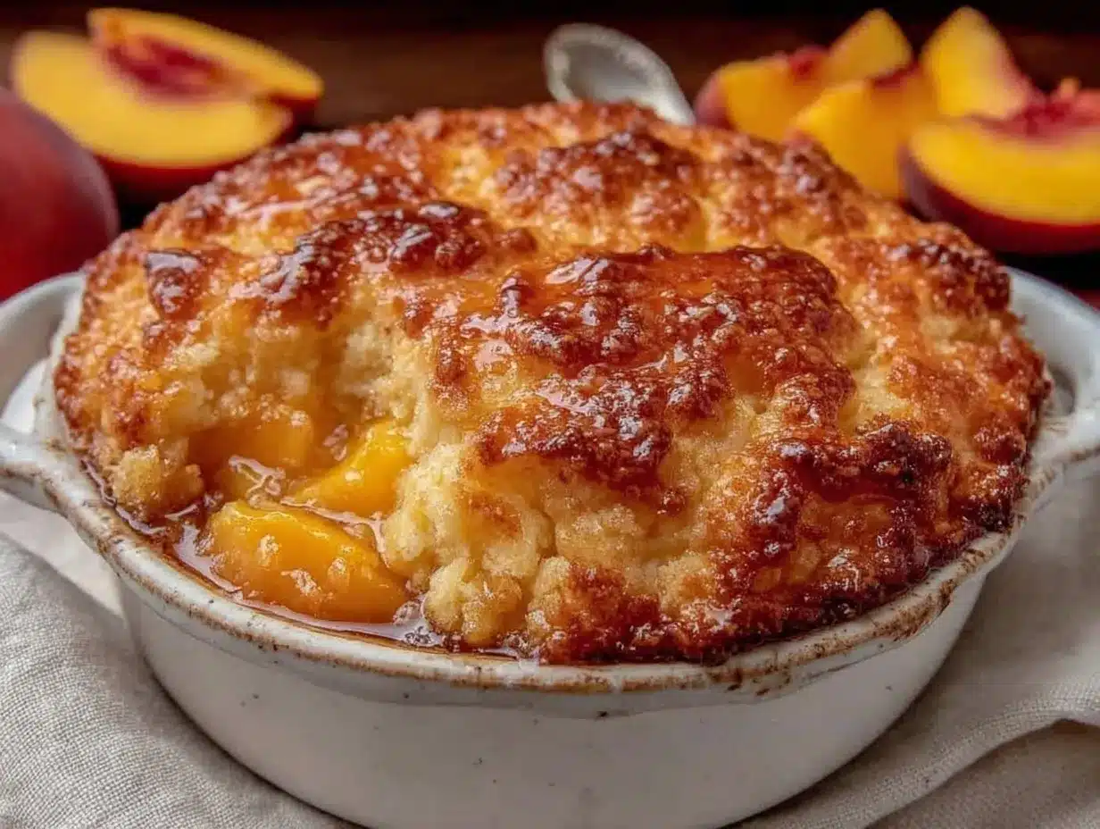 cozy peach cobbler preparation steps