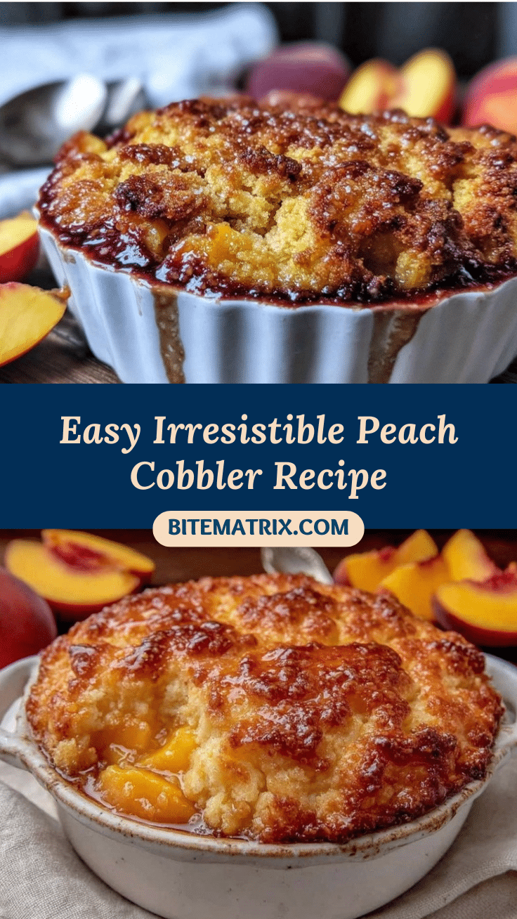 cozy peach cobbler recipe