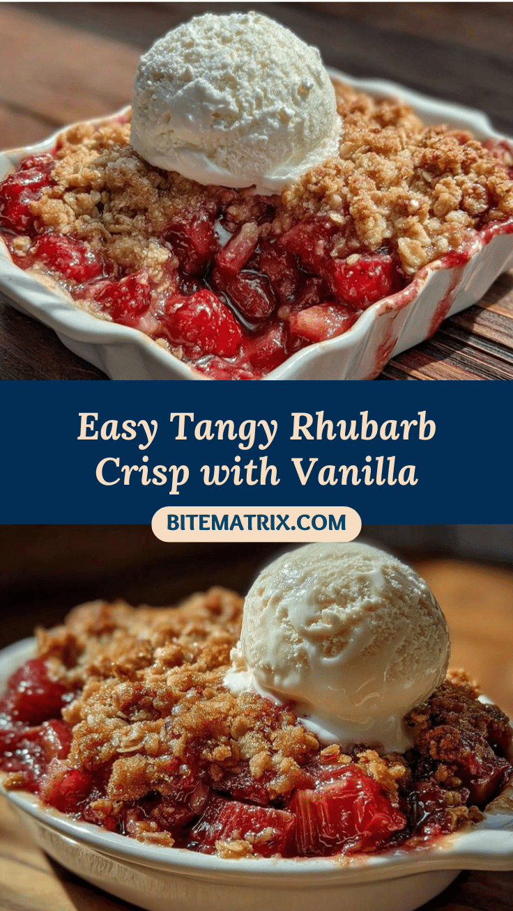 cozy rhubarb crisp recipe