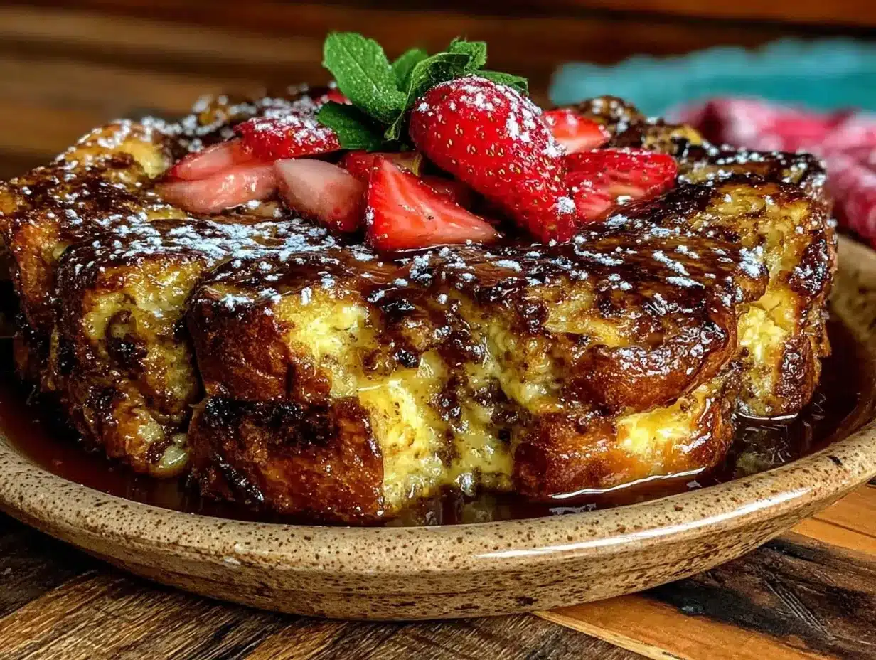 Cozy Sweetheart French Toast Bake preparation steps