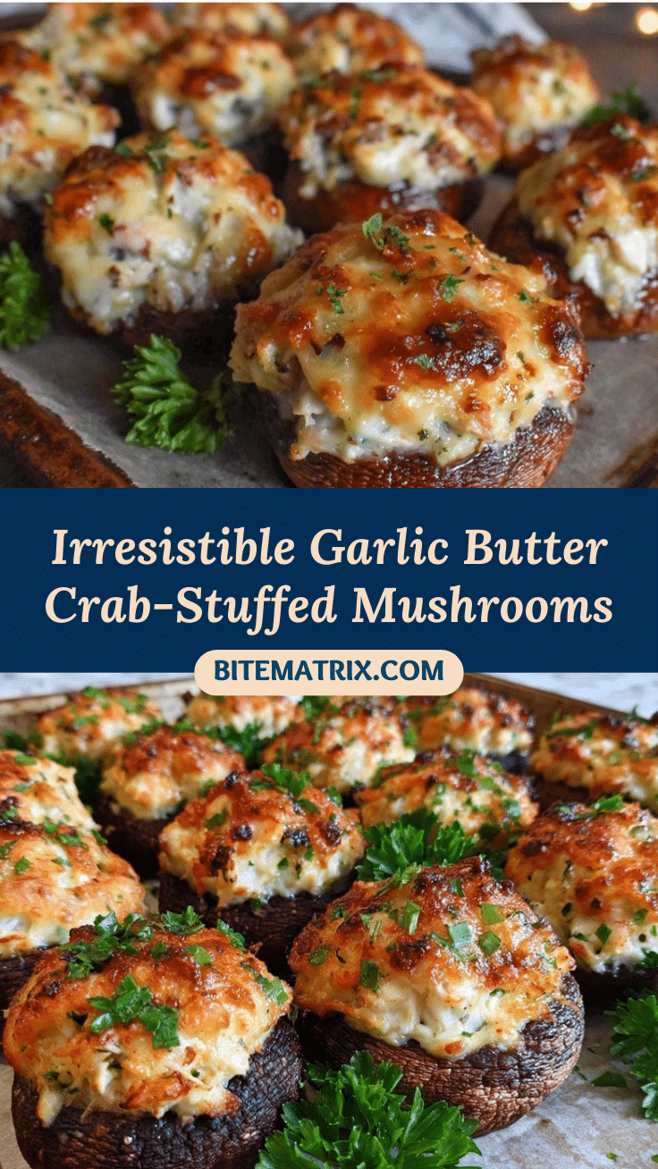 crab-stuffed mushrooms recipe