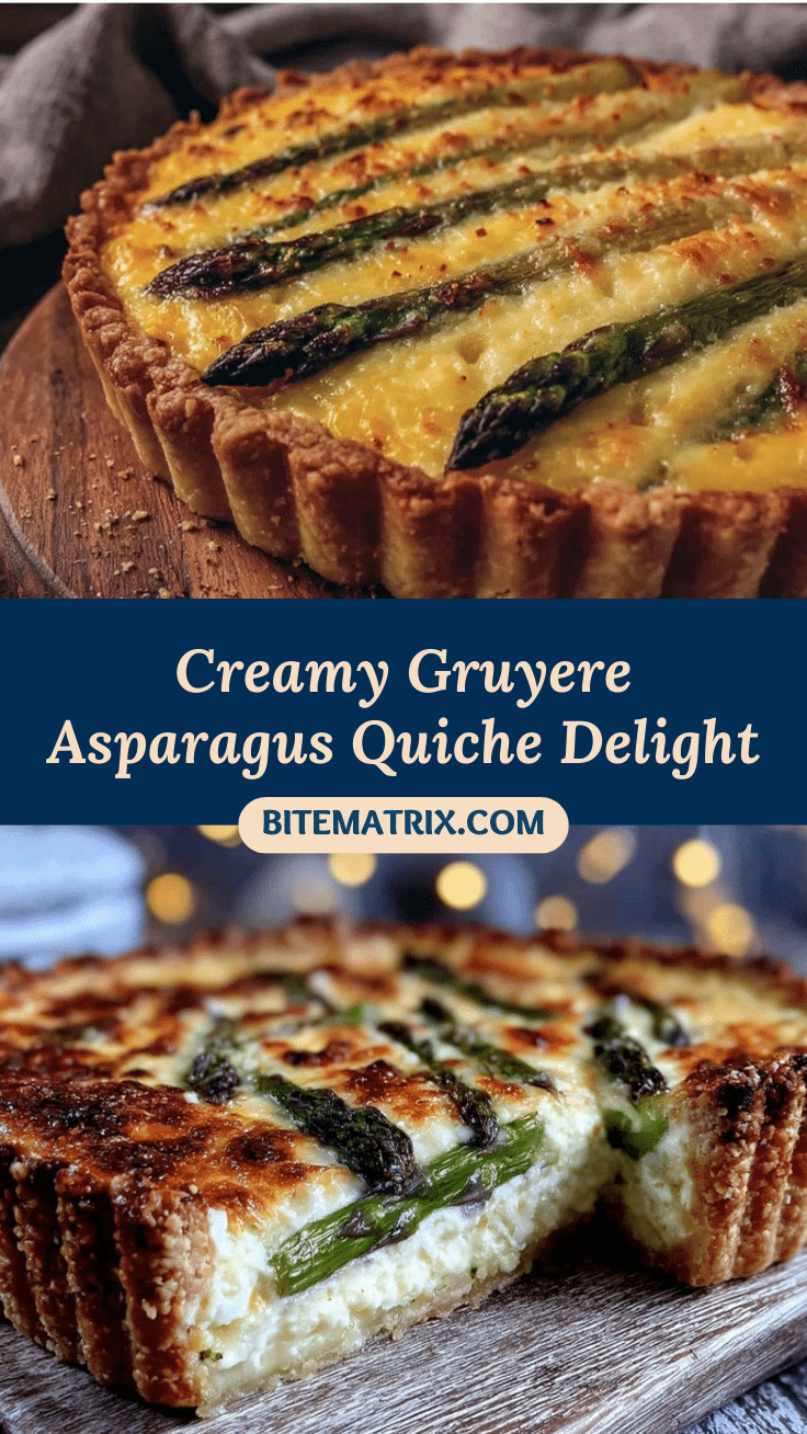creamy asparagus and gruyere quiche recipe