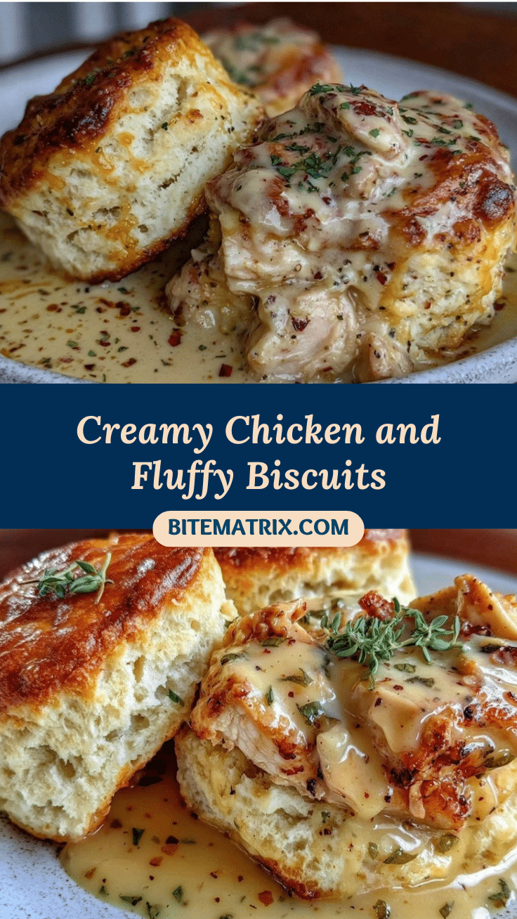 creamy chicken and fluffy biscuits recipe