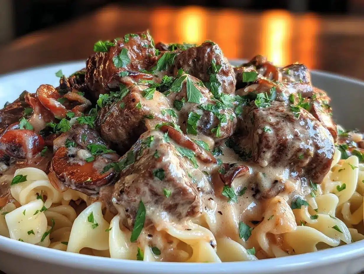 creamy classic beef stroganoff preparation steps