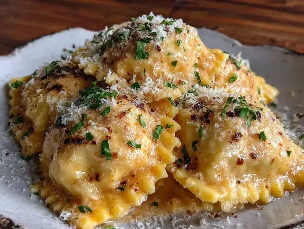 creamy heart-shaped ravioli - featured image