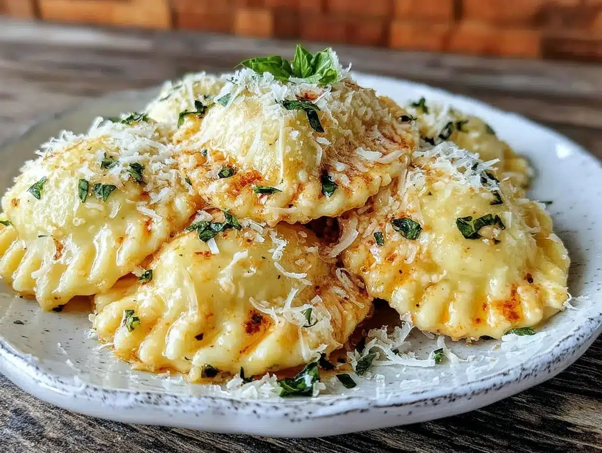 creamy heart-shaped ravioli preparation steps