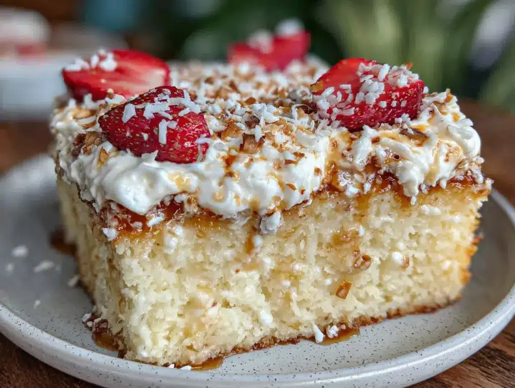 creamy tres leches cake - featured image