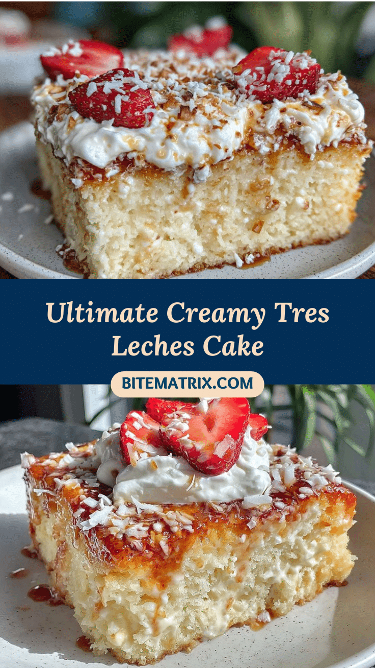 creamy tres leches cake recipe