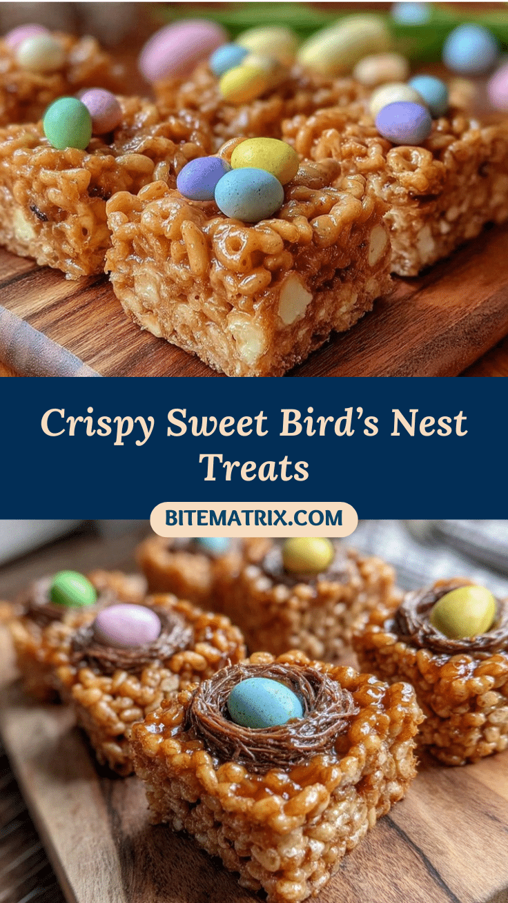 Crispy Bird’s Nest Rice Krispie Treats recipe