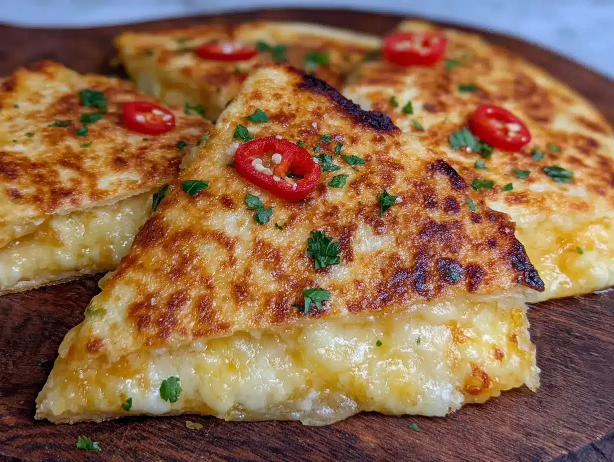 crispy cheese quesadilla preparation steps