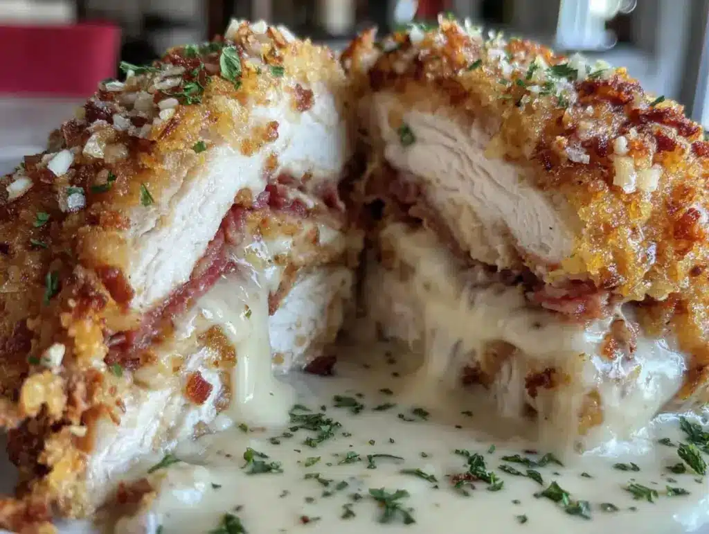 crispy chicken cordon bleu - featured image
