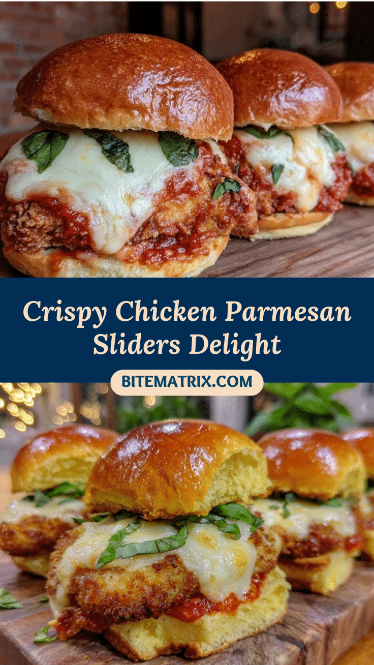 Crispy Chicken Parmesan Sliders recipe