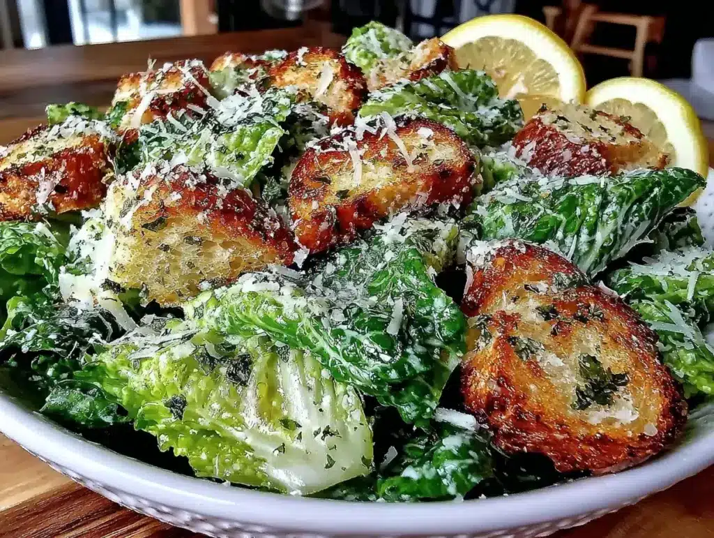 crispy classic caesar salad - featured image