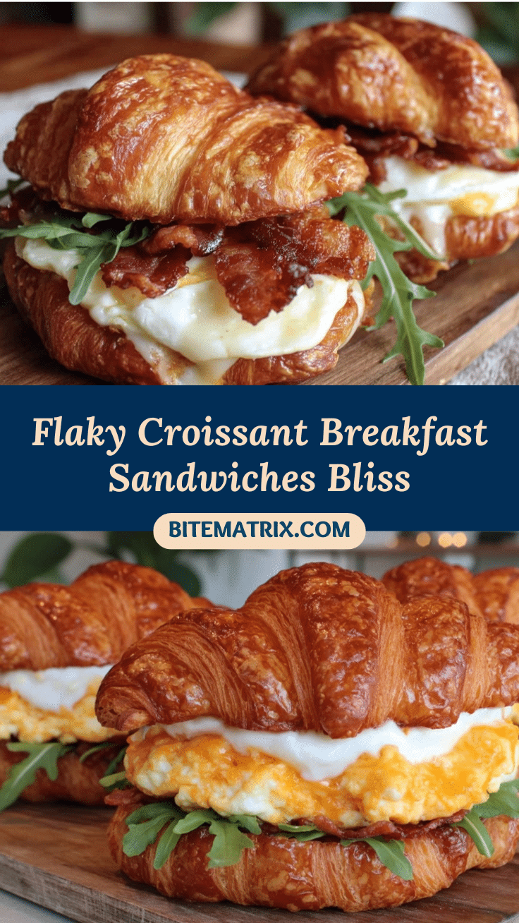 crispy croissant breakfast sandwiches recipe