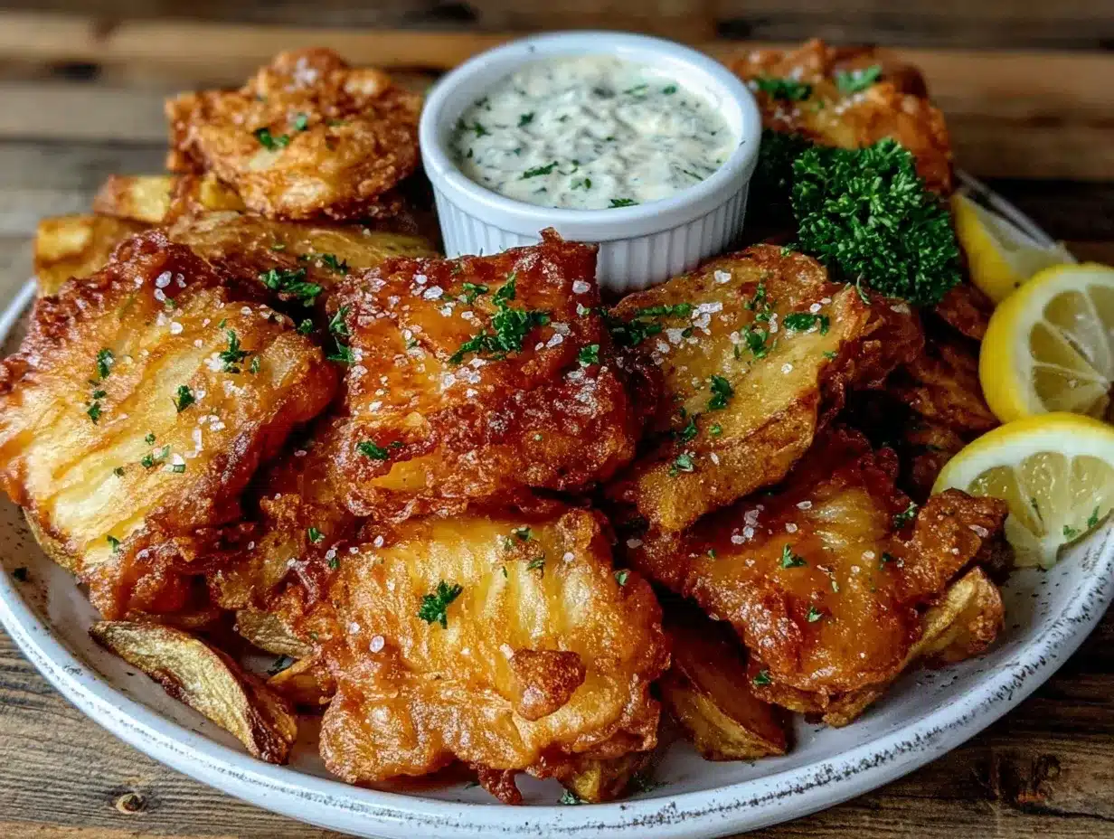 crispy fish and chips preparation steps