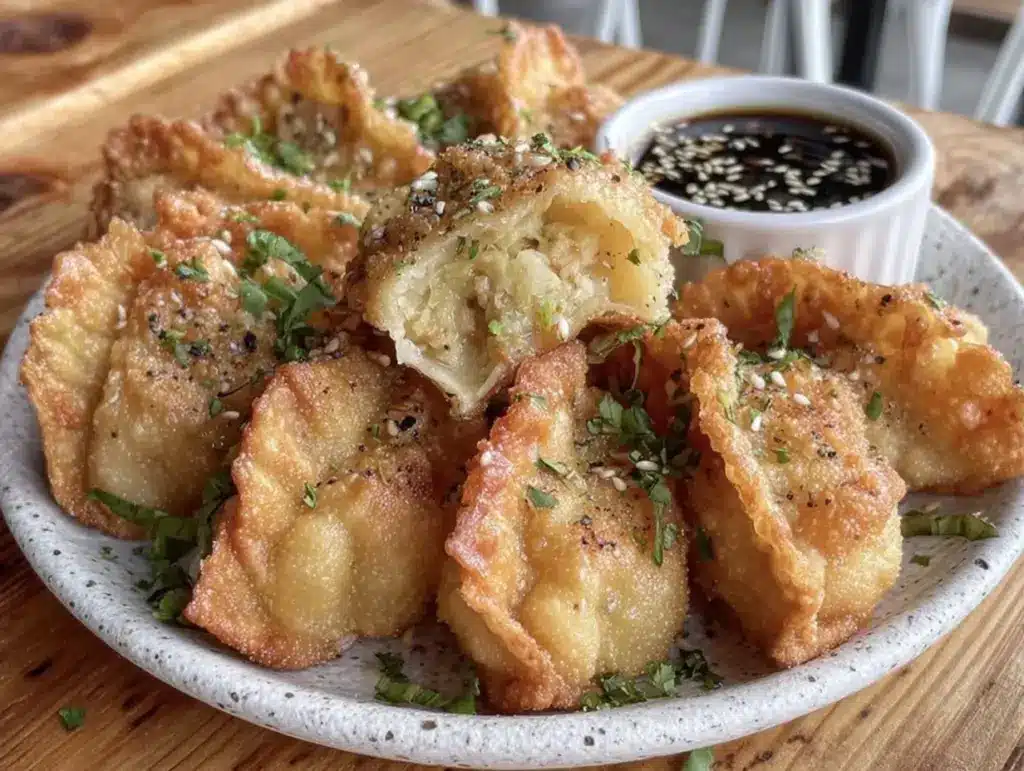 crispy fried dumplings - featured image
