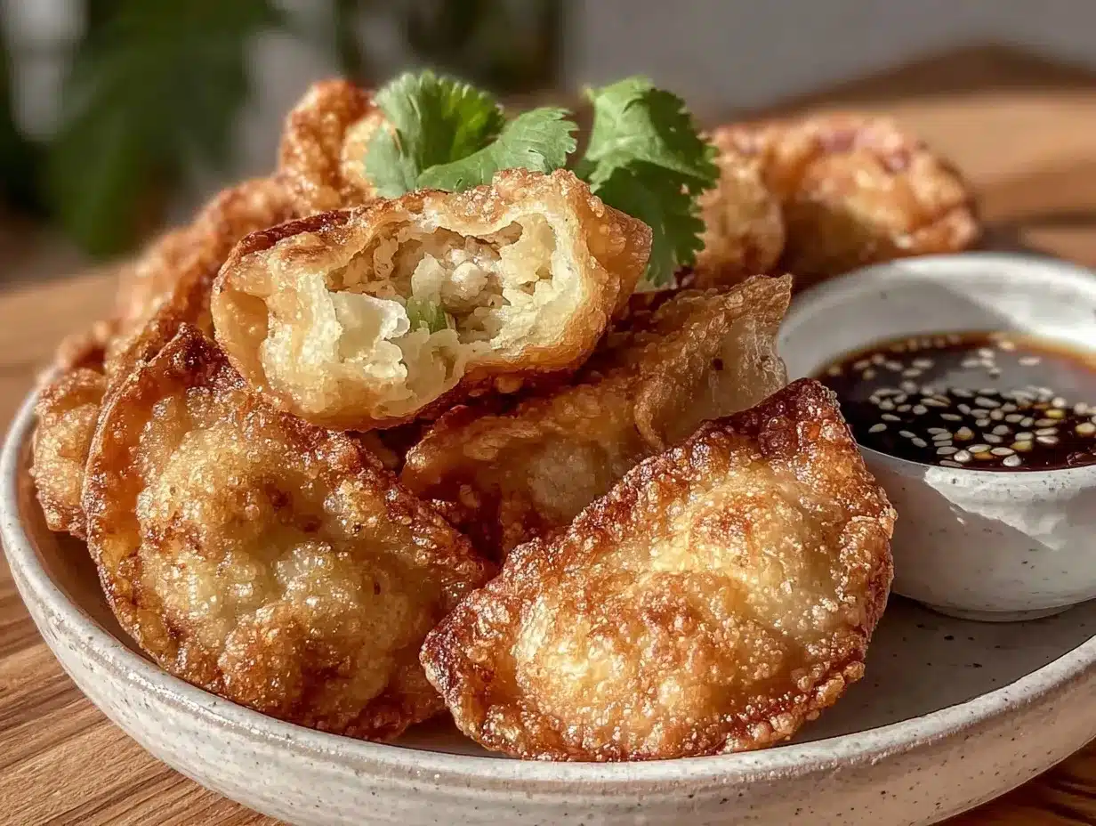 crispy fried dumplings preparation steps