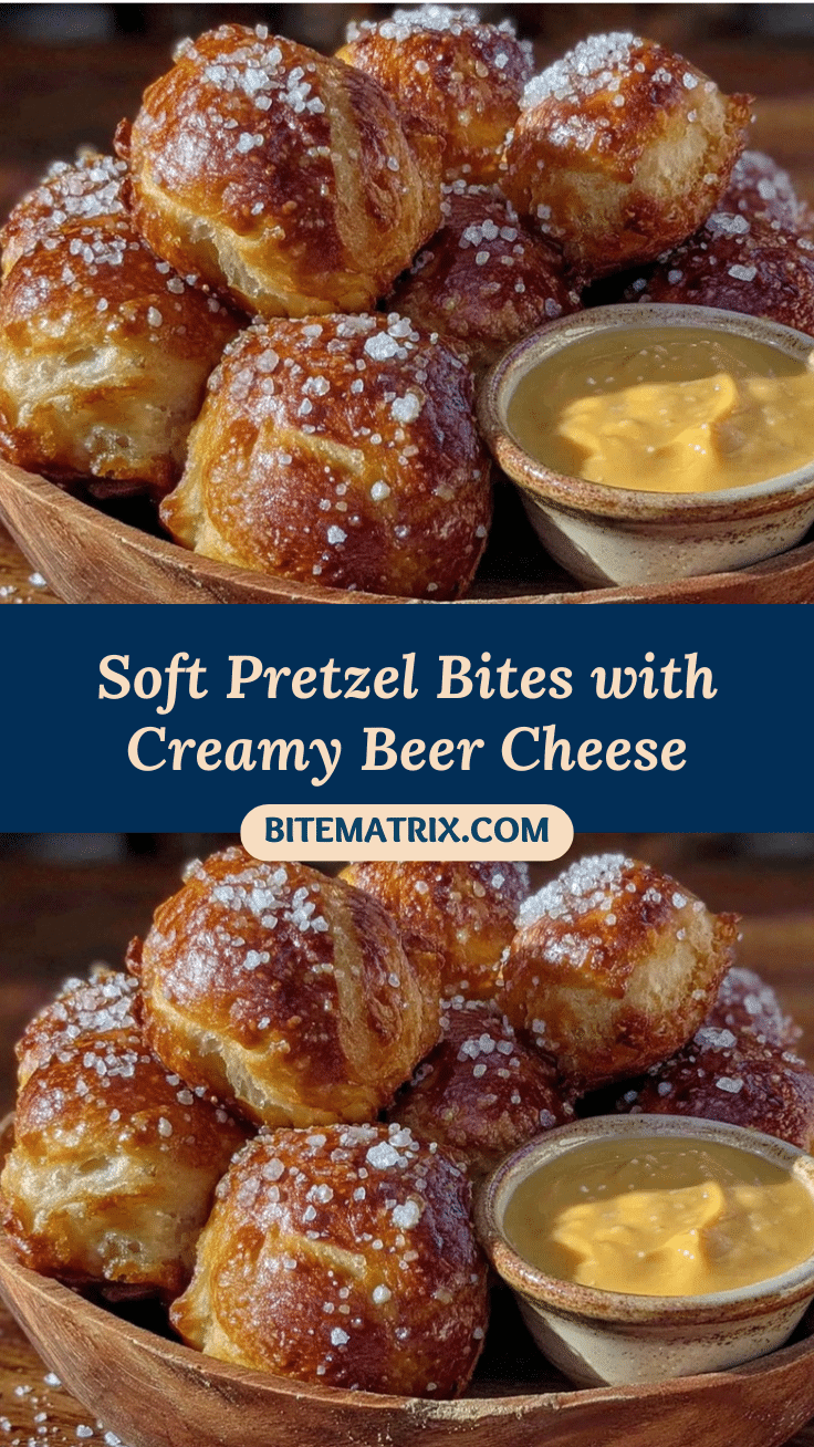 crispy pretzel bites with creamy beer cheese dip recipe
