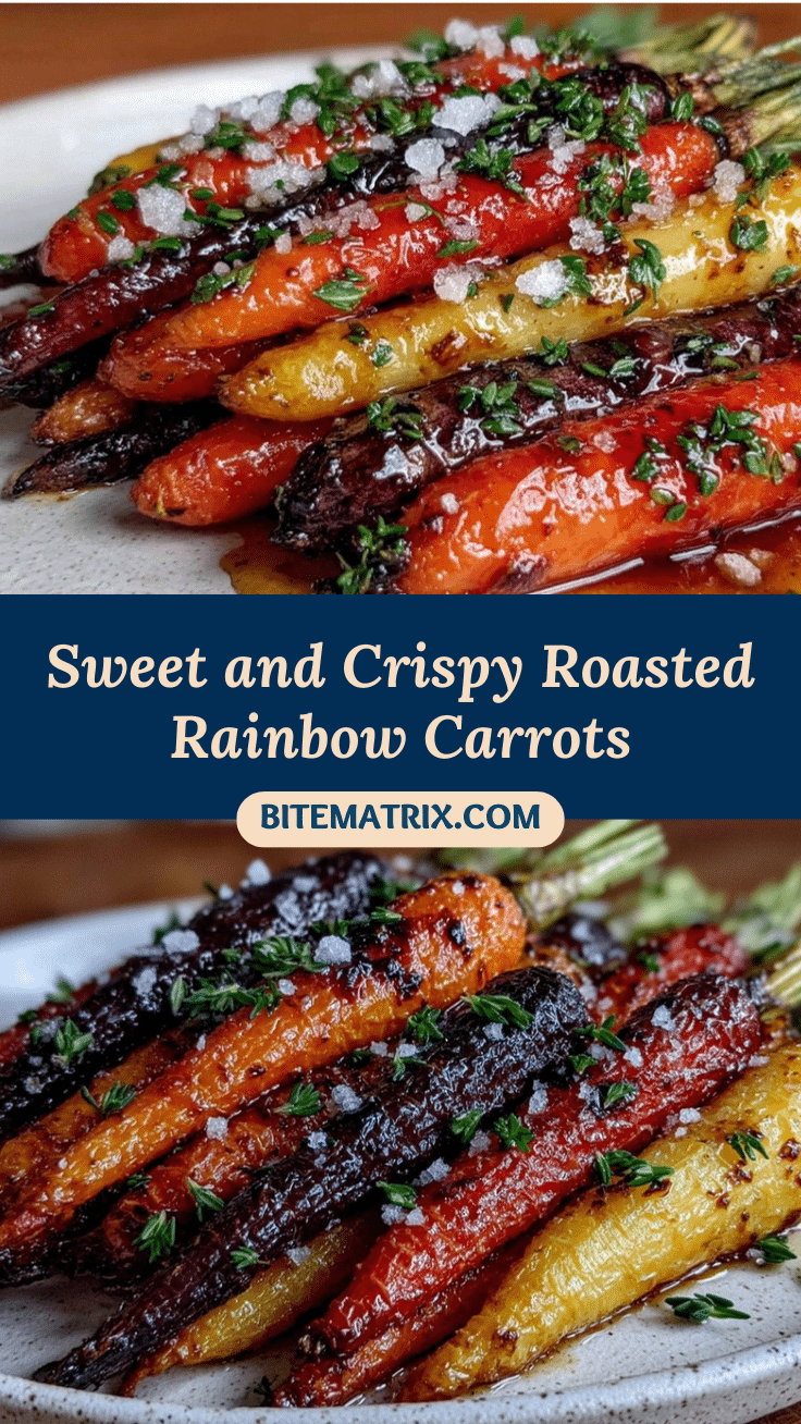 crispy roasted rainbow carrots recipe
